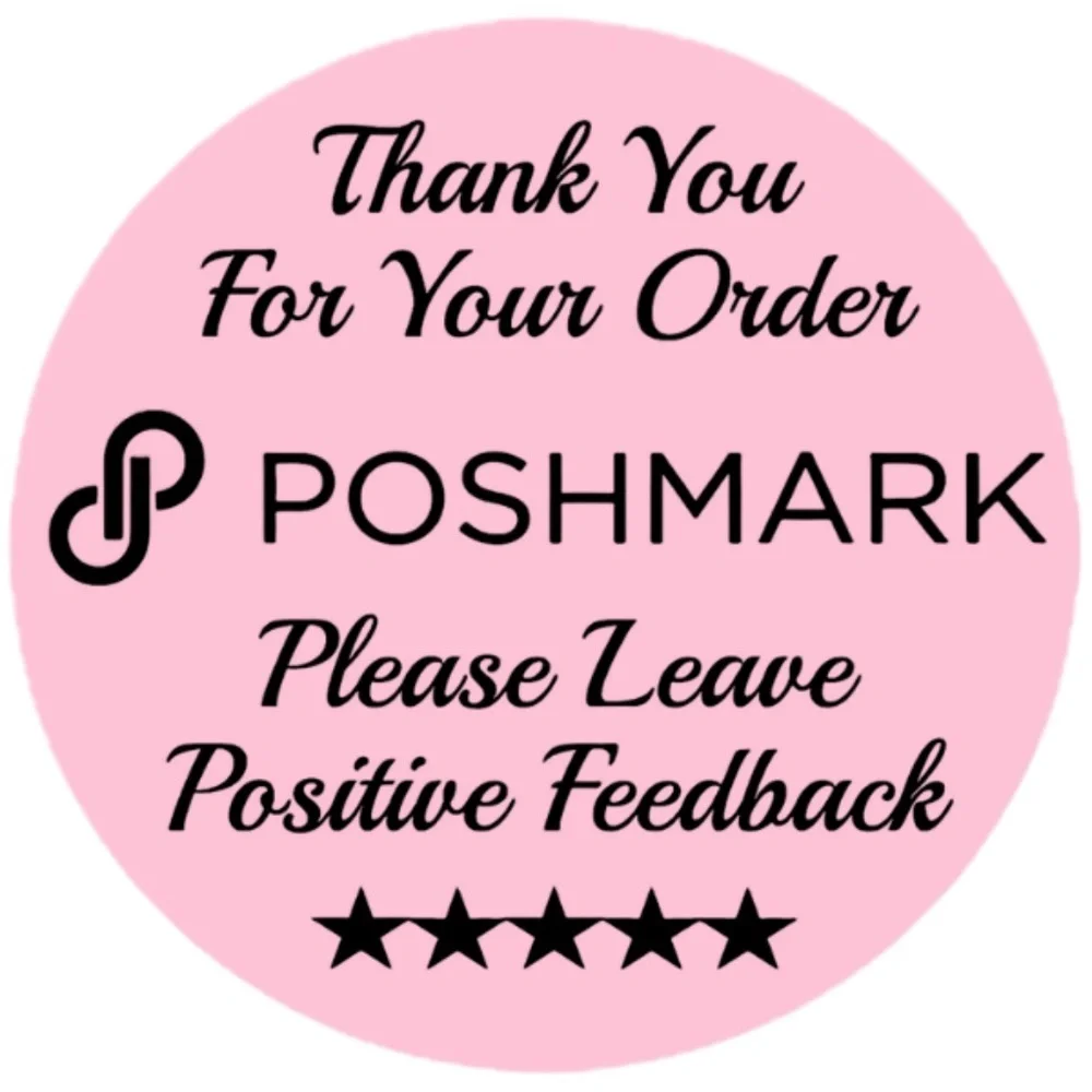 Thank You For Your Poshmark Purchase Labels Stickers 12 colors to choose from